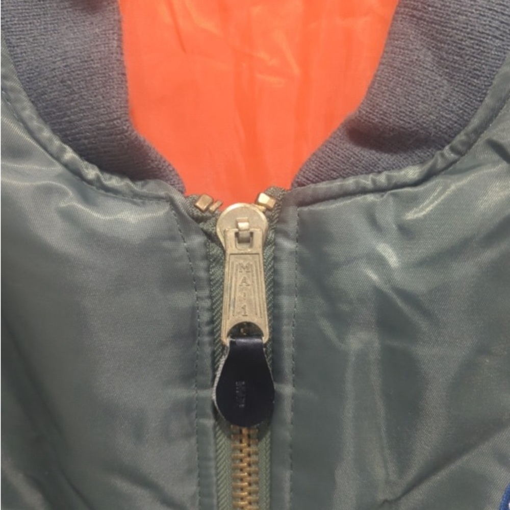 Military Green Bomber Jacket Operation Inherent R… - image 7